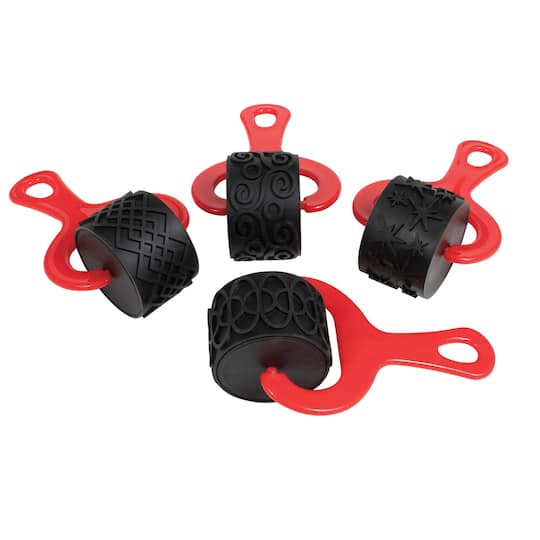 6 Packs: 2 Packs 4 ct. (48 total) Ready 2 Learn® Paint & Clay Red Explorer Rollers